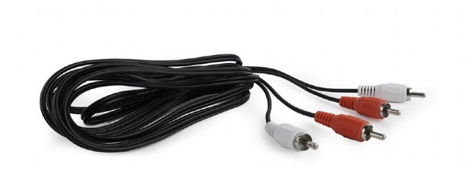 Imagine Cablu audio 2 x RCA la 2 x RCA T-T 1.8m, Gembird CCA-2R2R-6